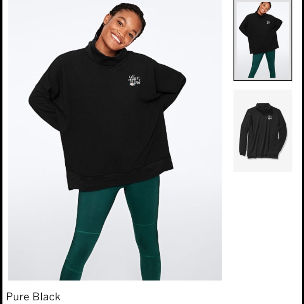 New PINK turtleneck tunic